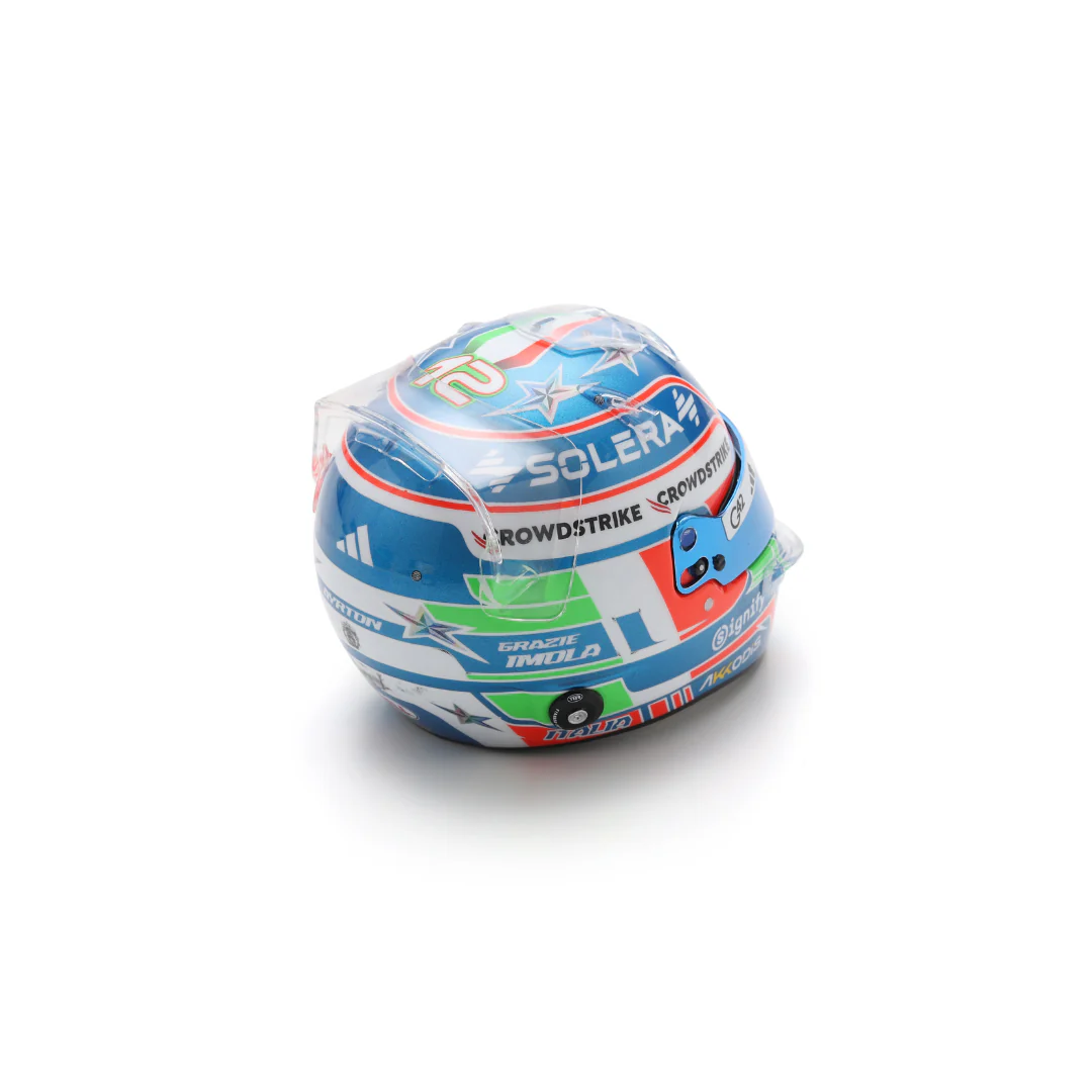 Kimi Antonelli Helmet Emilia Romagna GP 2025 - Mercedes-AMG PETRONAS F1 Team - 1:5 Spark Model Helmet - Image 3