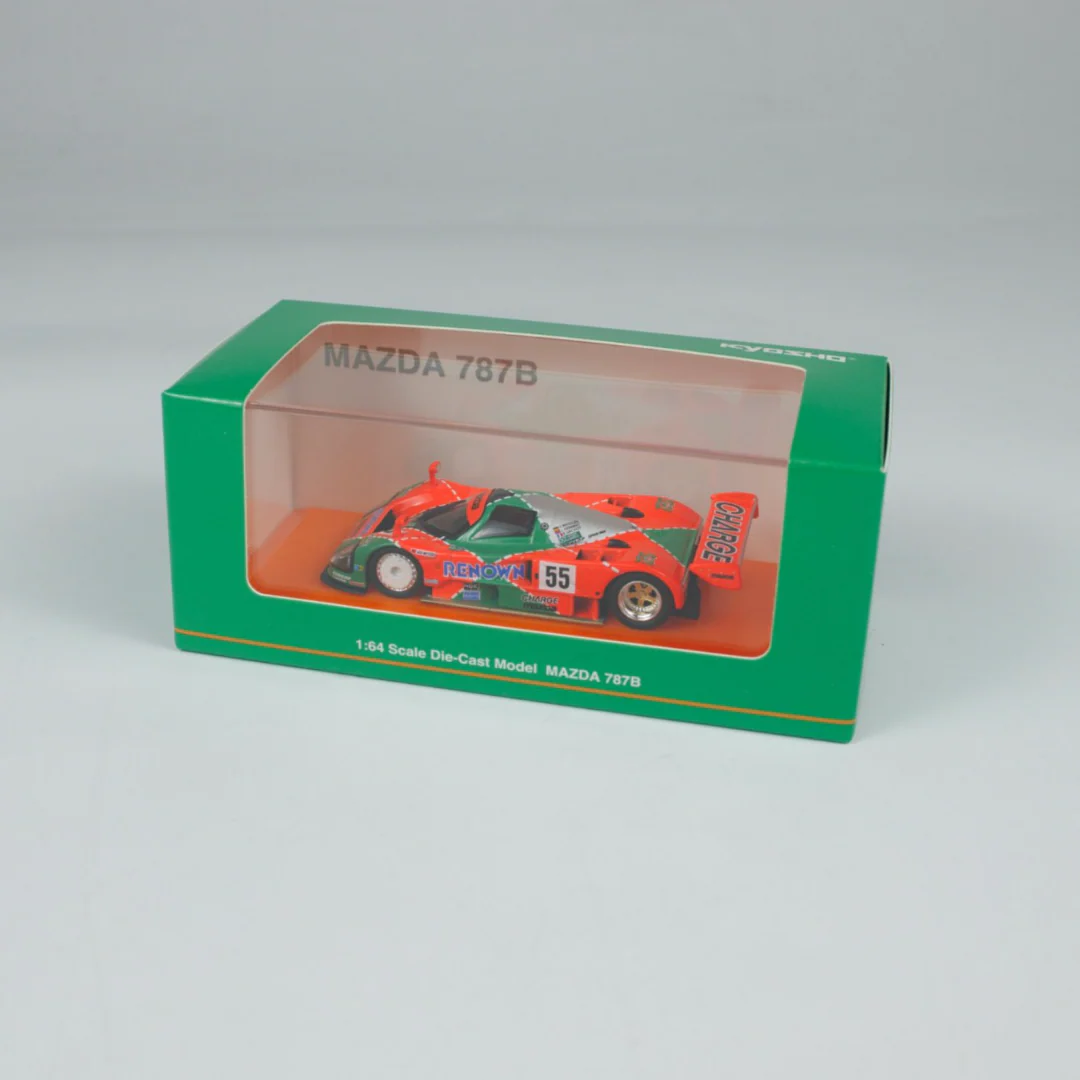 Kyosho 1:64 Mazda 787B (NO.55) Diecast Car Model With Book (Simplified Chinese) - Image 4