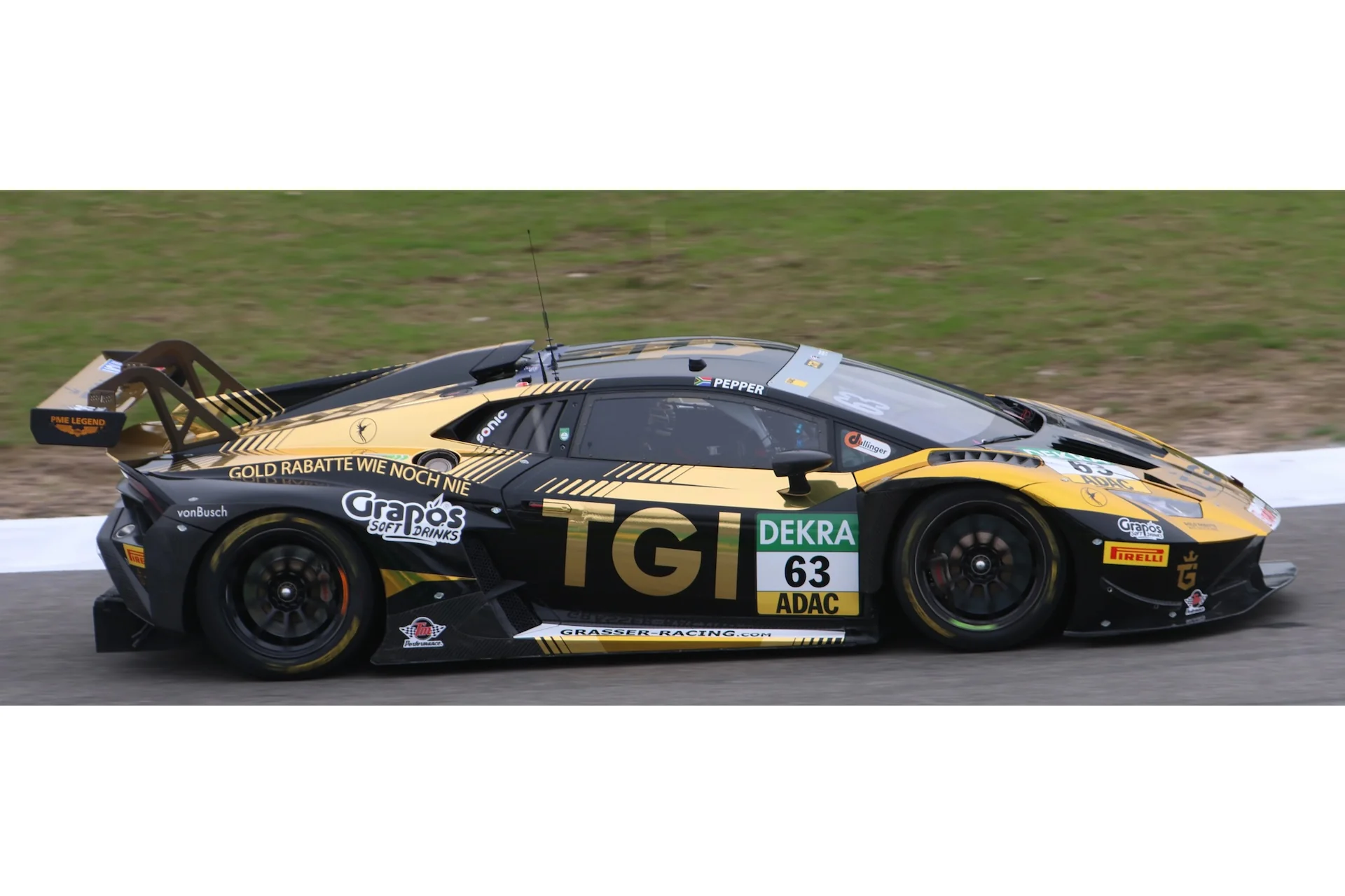 Lamborghini Huracán GT3 Evo2 No.63 TGI Team Lamborghini by GRT - DTM 2025 Spark Model Car
