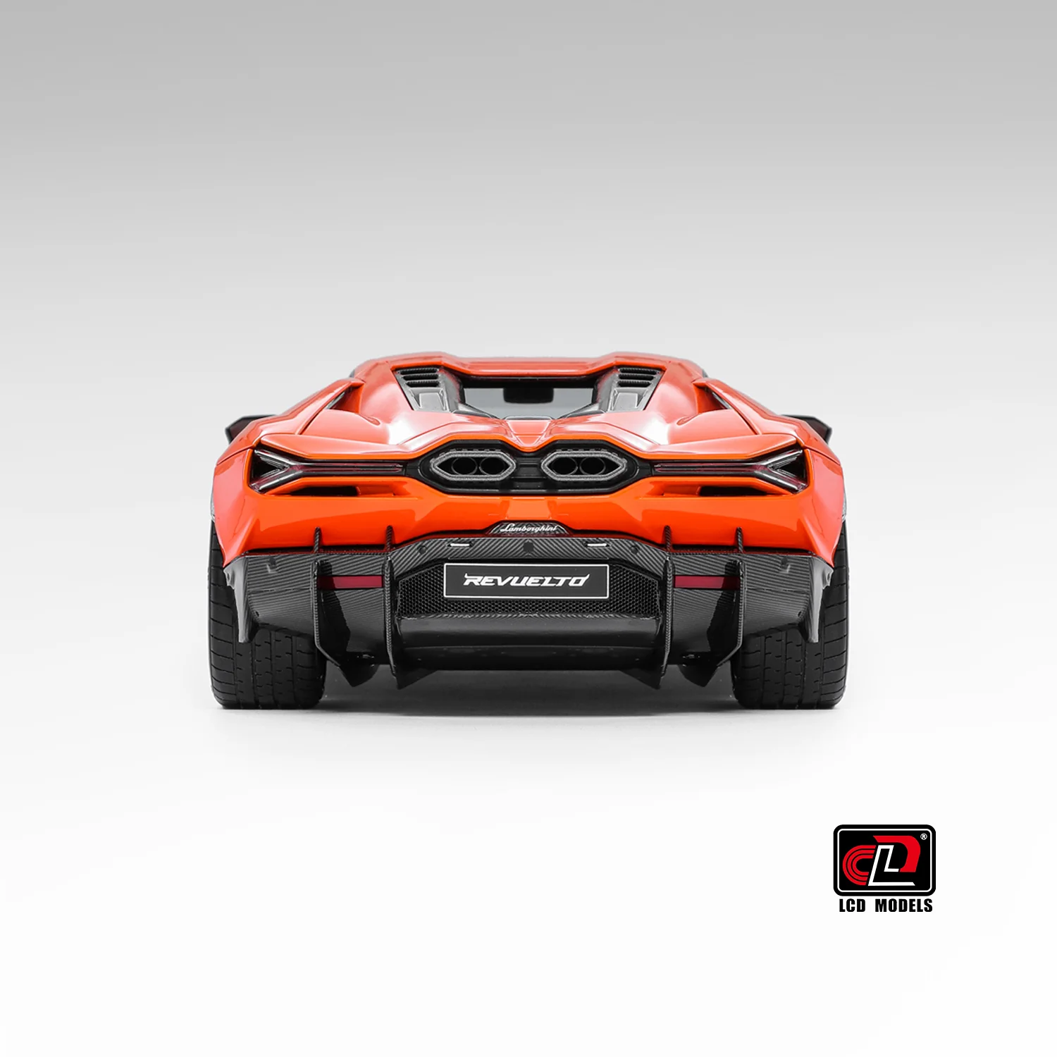 Lamborghini Revuelto Arancio Apodis Orange Diecast LCD 1:18 Model Car - Image 11