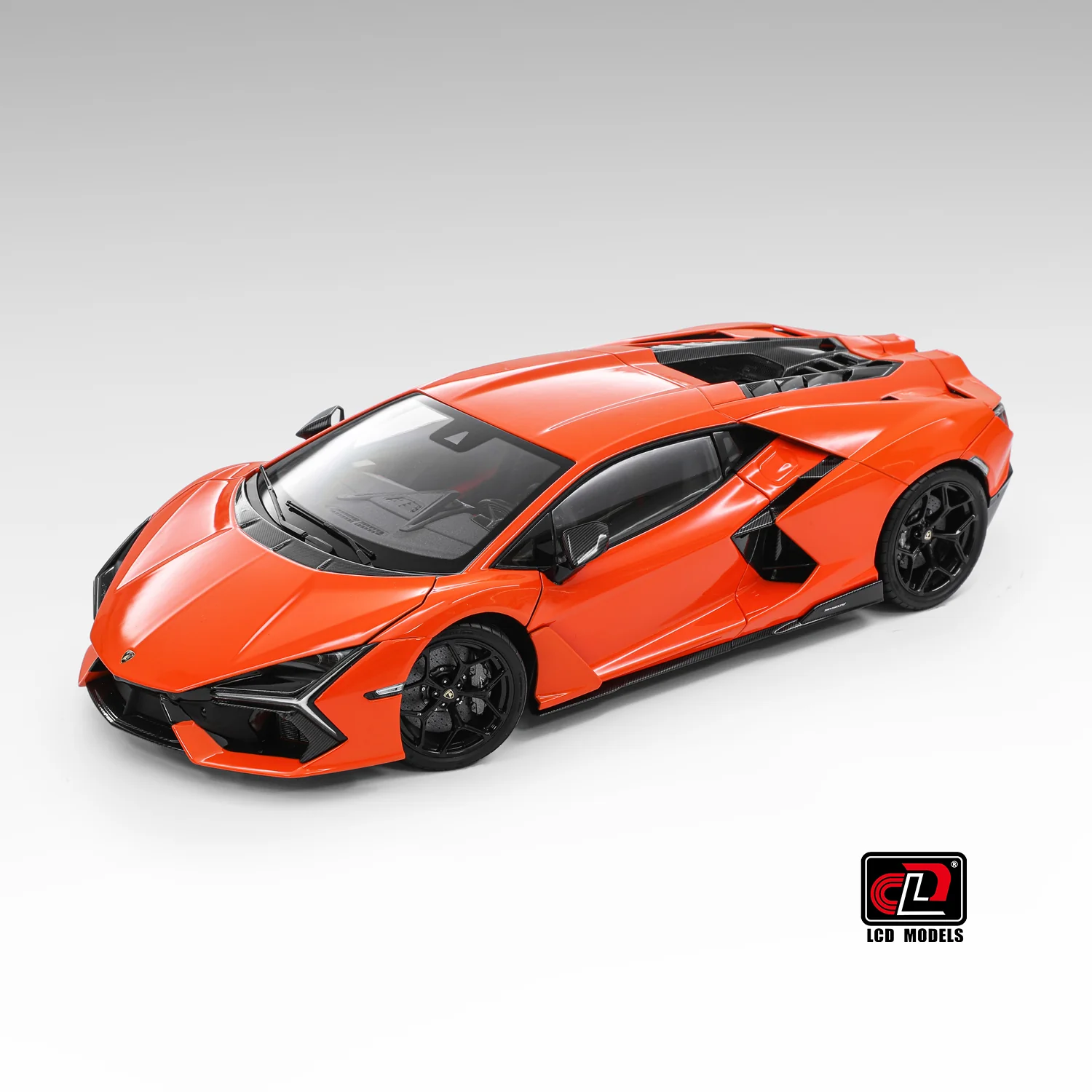 Lamborghini Revuelto Arancio Apodis Orange Diecast LCD 1:18 Model Car - Image 3