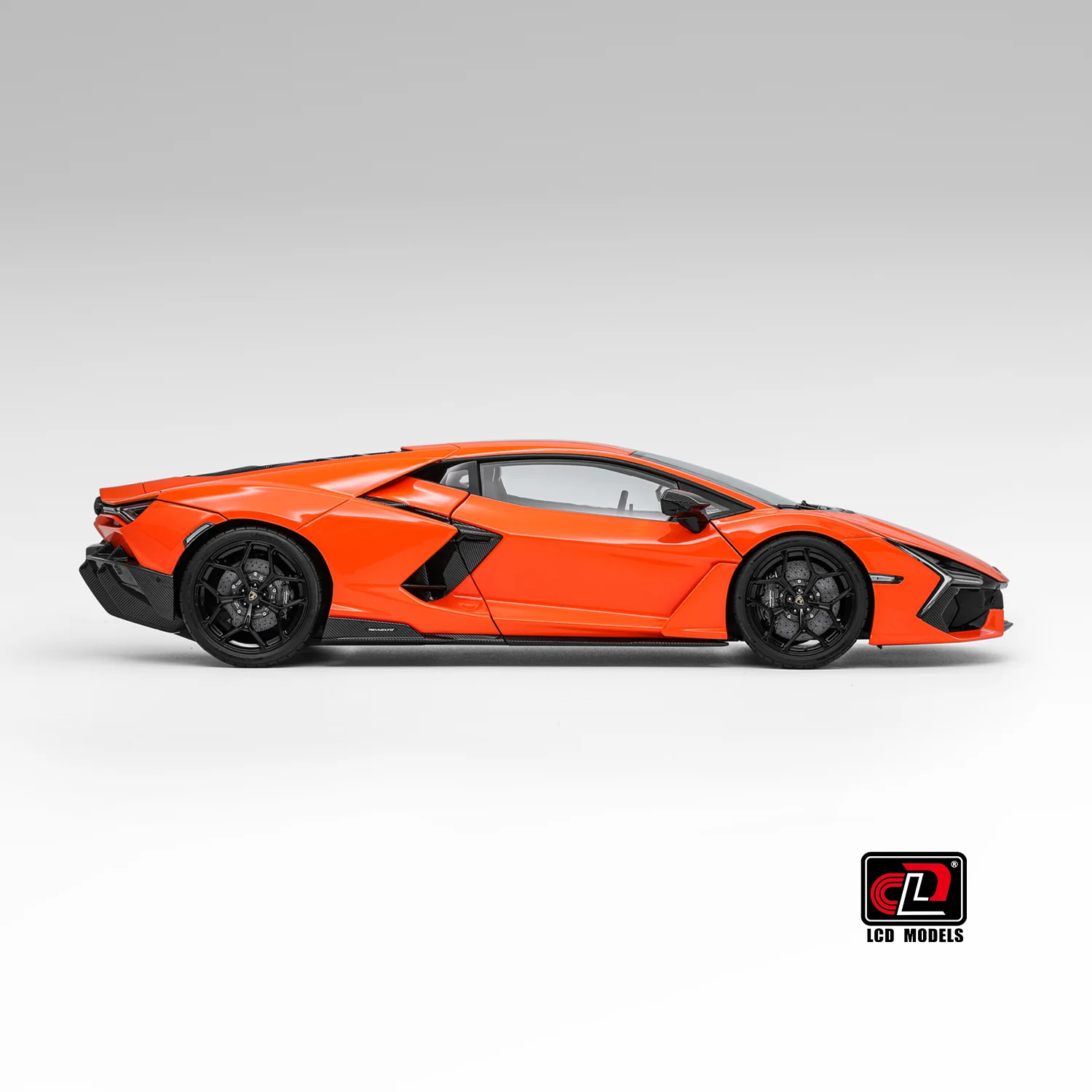 Lamborghini Revuelto Arancio Apodis Orange Diecast LCD 1:18 Model Car - Image 6