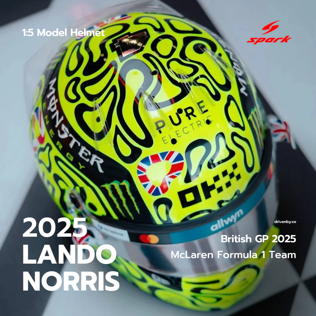 Lando Norris Helmet British GP 2025 Winner - McLaren F1 Team - Spark 1:5 Helmet - Image 4