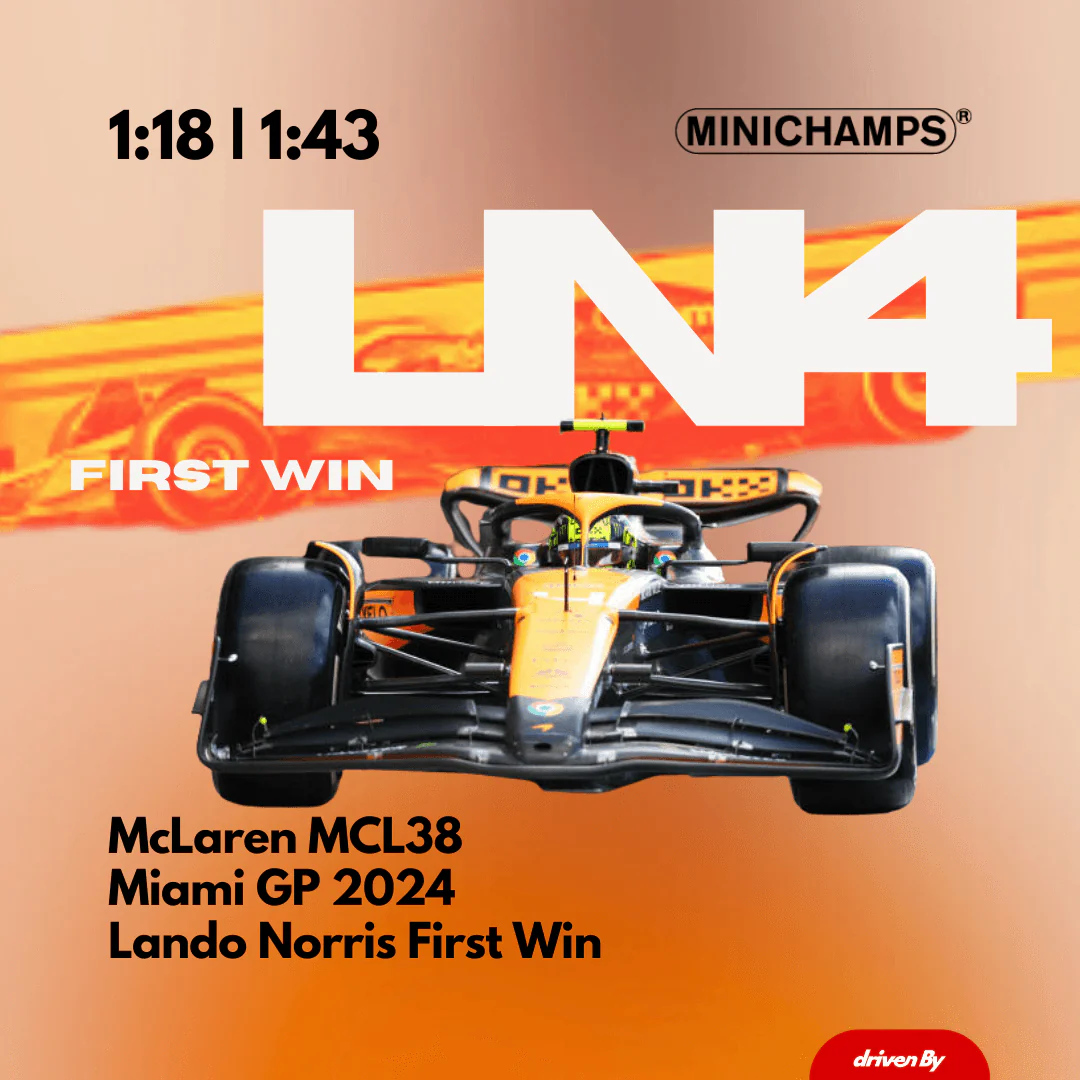 Lando Norris First Win McLaren MCL38 - Miami GP 2024 1:43 Model Car - Minichamps - Image 2