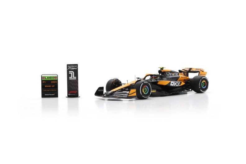 Lando Norris Miami GP 2024 First Win McLaren MCL38 Winner Model Car - Spark Model - Image 4