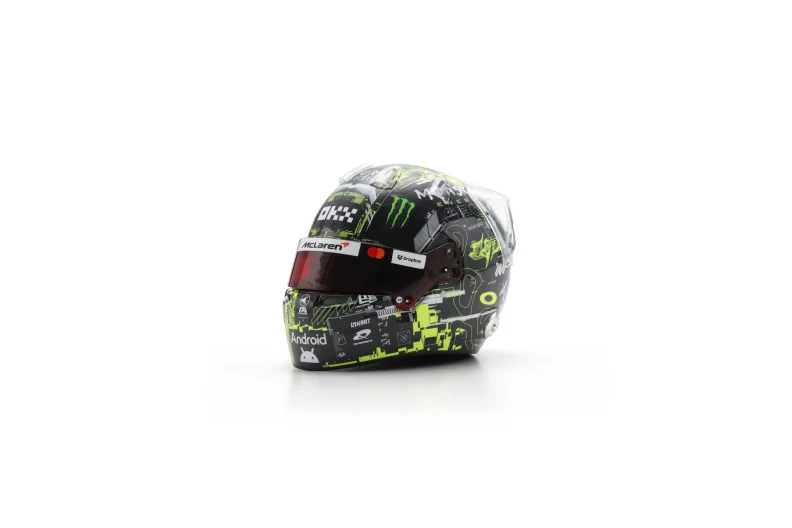 Lando Norris Helmet McLaren F1 Team 2025 Test Helmet - Spark 1:5 Helmet - Image 3
