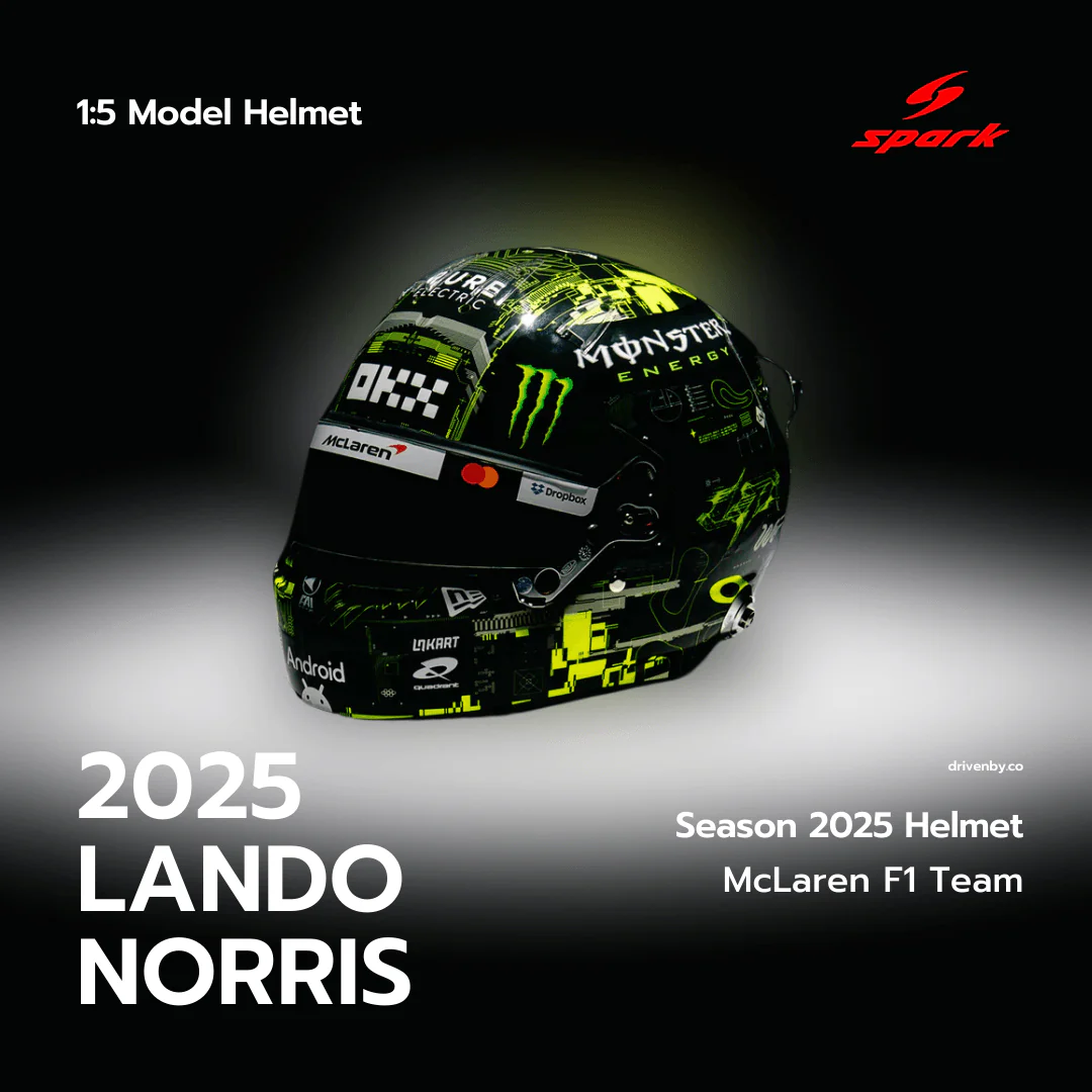Lando Norris Helmet McLaren F1 Team 2025 Test Helmet - Spark 1:5 Helmet - Image 4