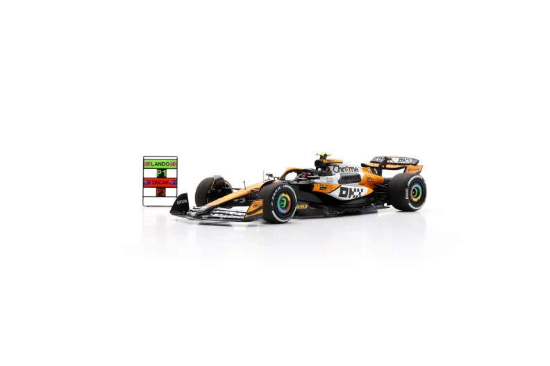 Lando Norris Singapore GP 2024 Winner McLaren MCL38 Special Livery Model Car - Spark Model - Image 3