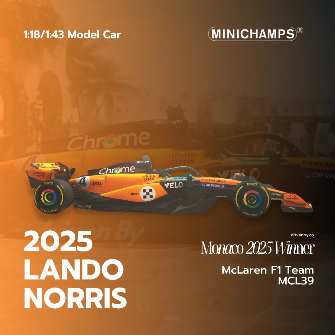 Lando Norris – Winner Monaco GP 2025 McLaren F1 Team MCL39 –  Minichamps 1:43 Model Car - Image 2