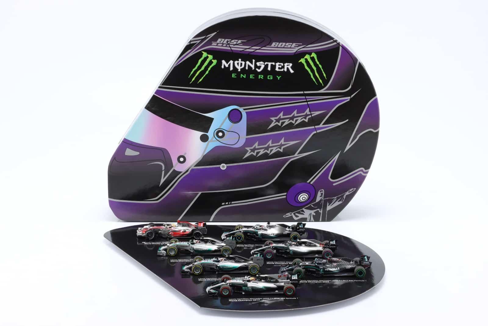 Lewis Hamilton – 7 Times World Champion Model Car Set – 1:43 Minichamps Model Car - Image 2