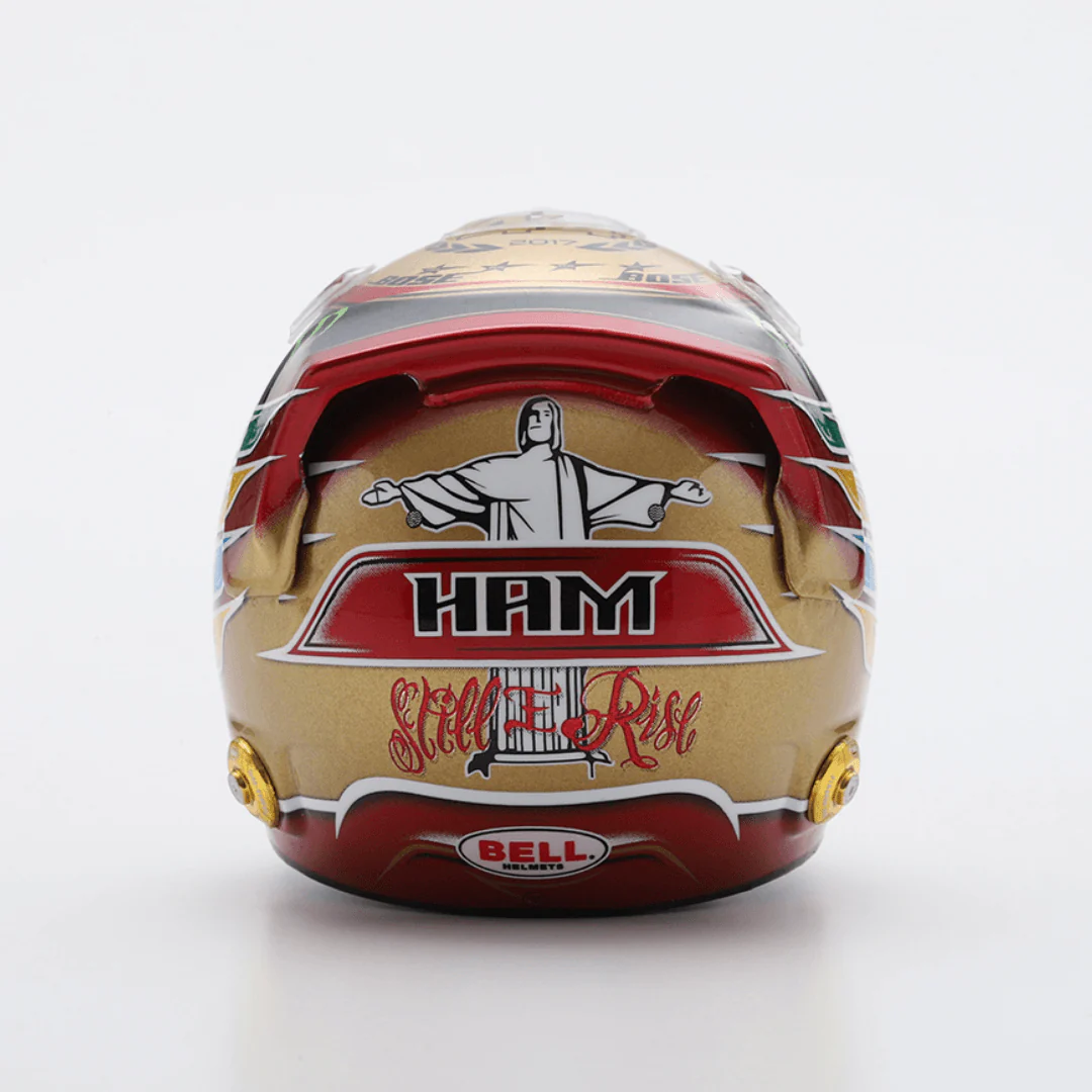 Lewis Hamilton Helmet Abu Dhabi 2017 Helmet Special Edition - 1/5 Proportion Spark Mini Helmet - Image 4