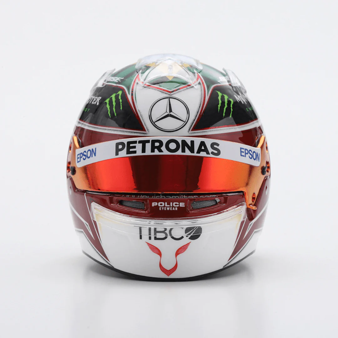 Lewis Hamilton Helmet Brazilian GP 2019 Helmet Special Edition - 1/5 Proportion Spark Mini Helmet - Image 3