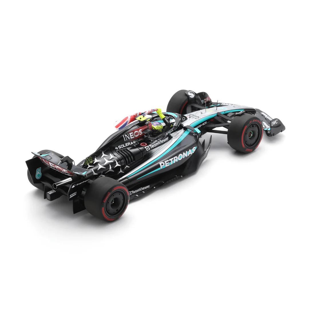 Lewis Hamilton British GP 2024 Mercedes F1 W15 (With British Flag) Model Car - Spark Model - Image 6