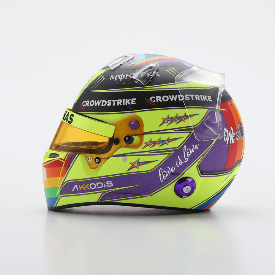 Lewis Hamilton Helmet Canadian GP 2022 Helmet Special Edition - 1/5 Proportion Spark Mini Helmet - Image 4