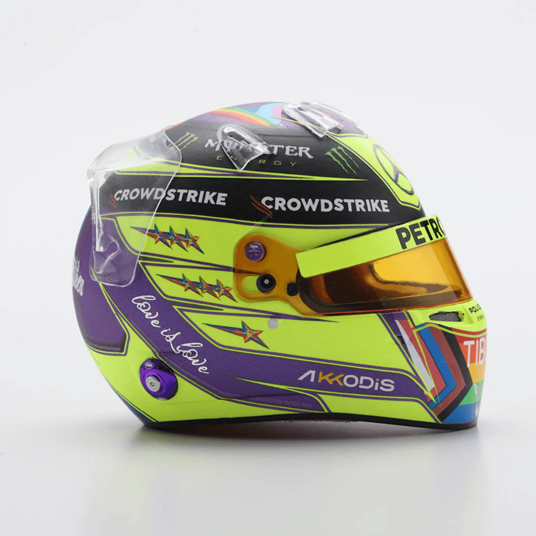 Lewis Hamilton Helmet Canadian GP 2022 Helmet Special Edition - 1/5 Proportion Spark Mini Helmet - Image 6