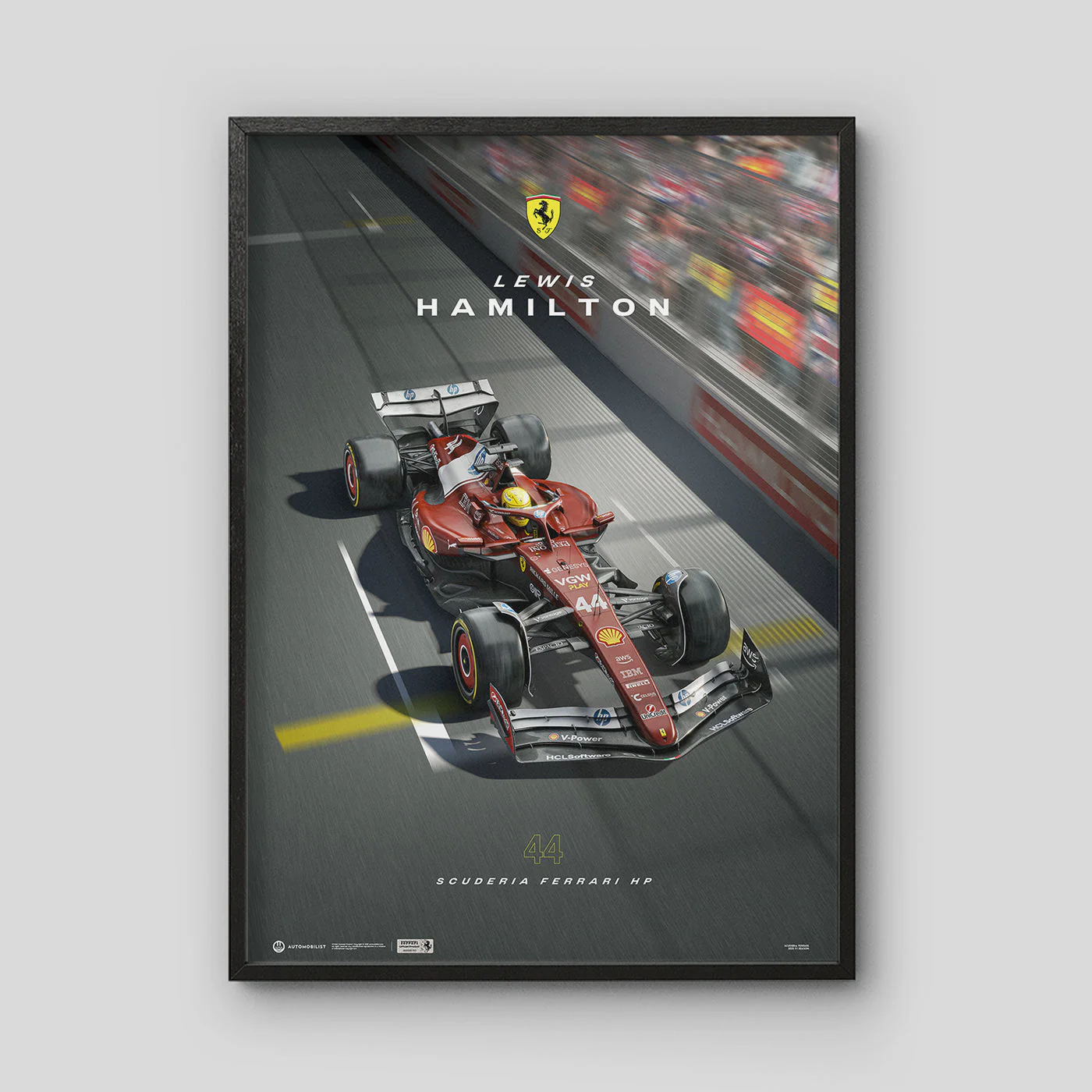 Lewis Hamilton | Ferrari SF-25 | Silverstone 2025 Automobilist Poster - Image 3