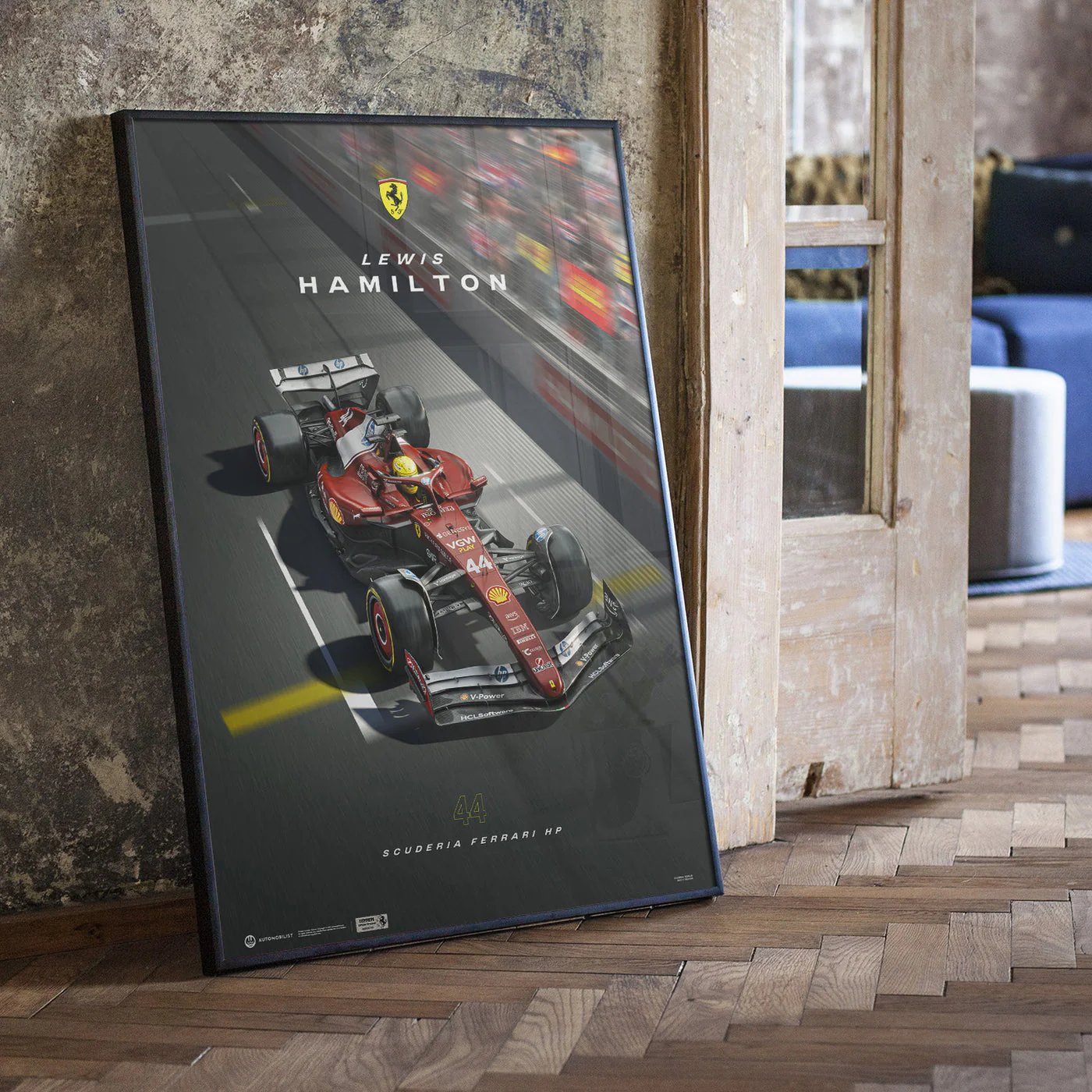 Lewis Hamilton | Ferrari SF-25 | Silverstone 2025 Automobilist Poster - Image 6