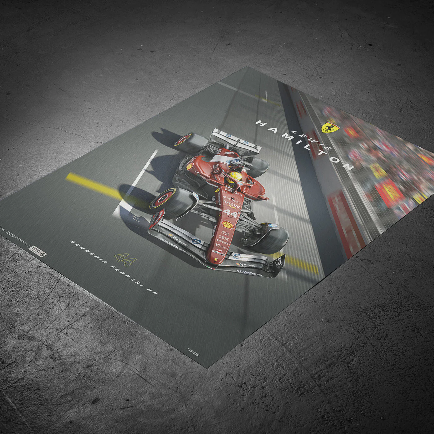 Lewis Hamilton | Ferrari SF-25 | Silverstone 2025 Automobilist Poster - Image 7