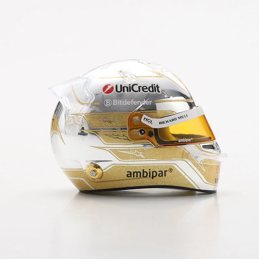 Lewis Hamilton Helmet Abu Dhabi GP Special Edition 2025 Scuderia Ferrari F1 Helmet - Looksmart 1:5 Helmet - Image 3
