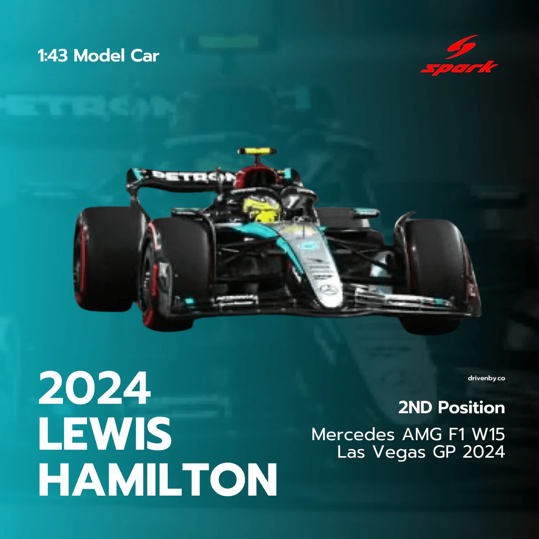 Lewis Hamilton Las Vegas GP 2024 2nd Mercedes F1 W15 Model Car - Spark Model