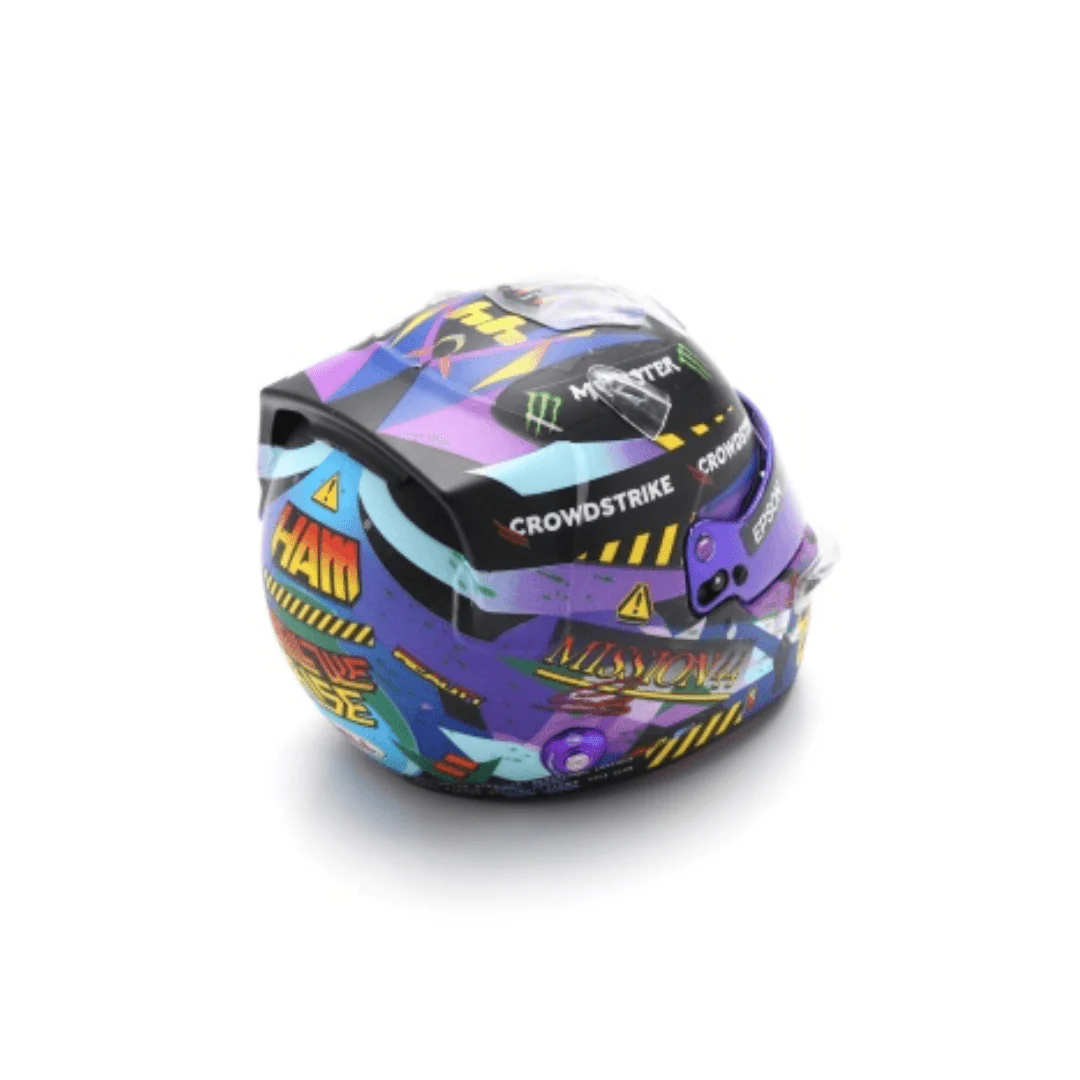 Lewis Hamilton Helmet - Mercedes AMG F1 British GP 2021 Helmet Rework Edition- 1/5 Proportion Spark Mini Helmet - Image 2