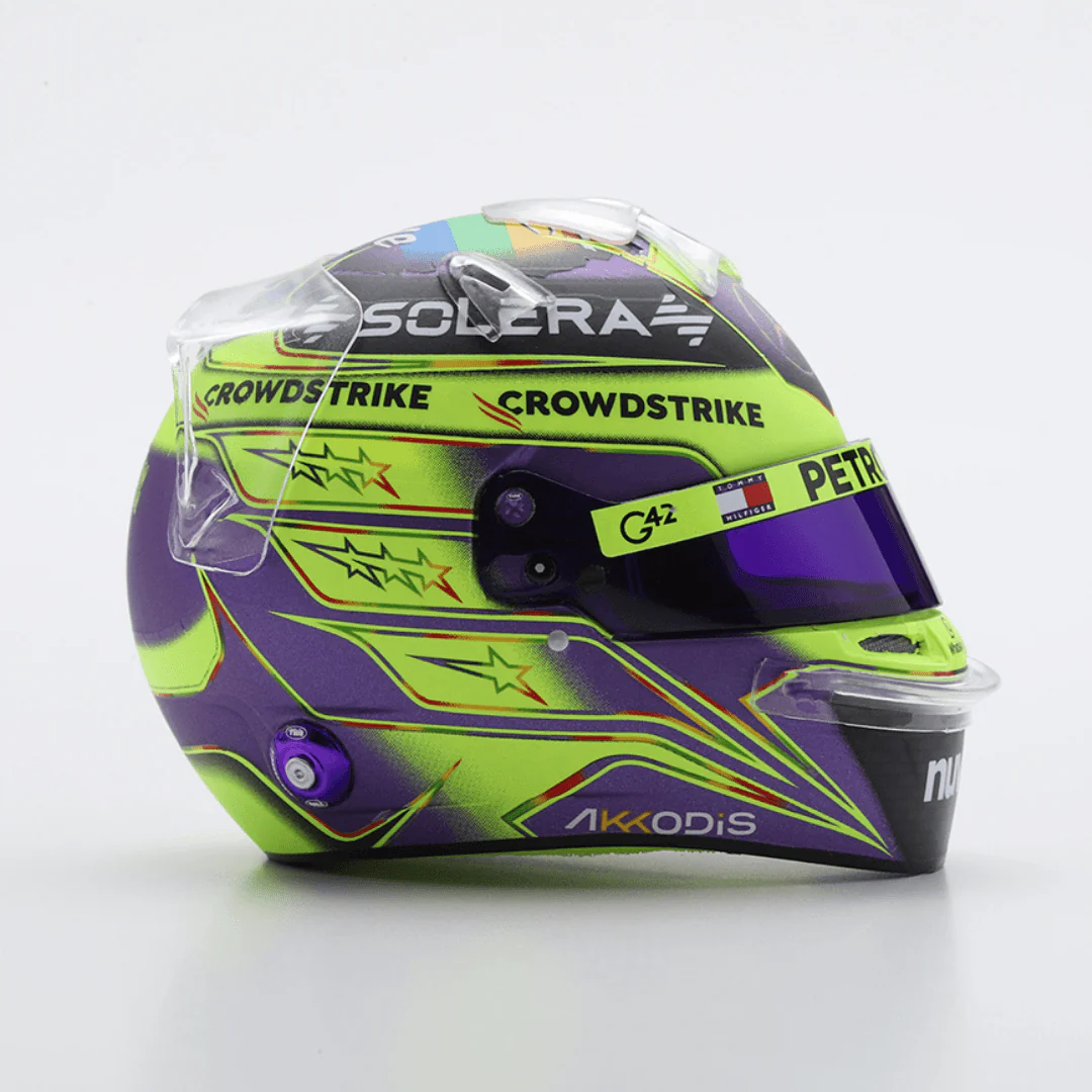 Lewis Hamilton Helmet - Mercedes AMG F1 Spanish GP 2024 LOVE Helmet Special Edition - 1/5 Proportion Spark Mini Helmet - Image 6