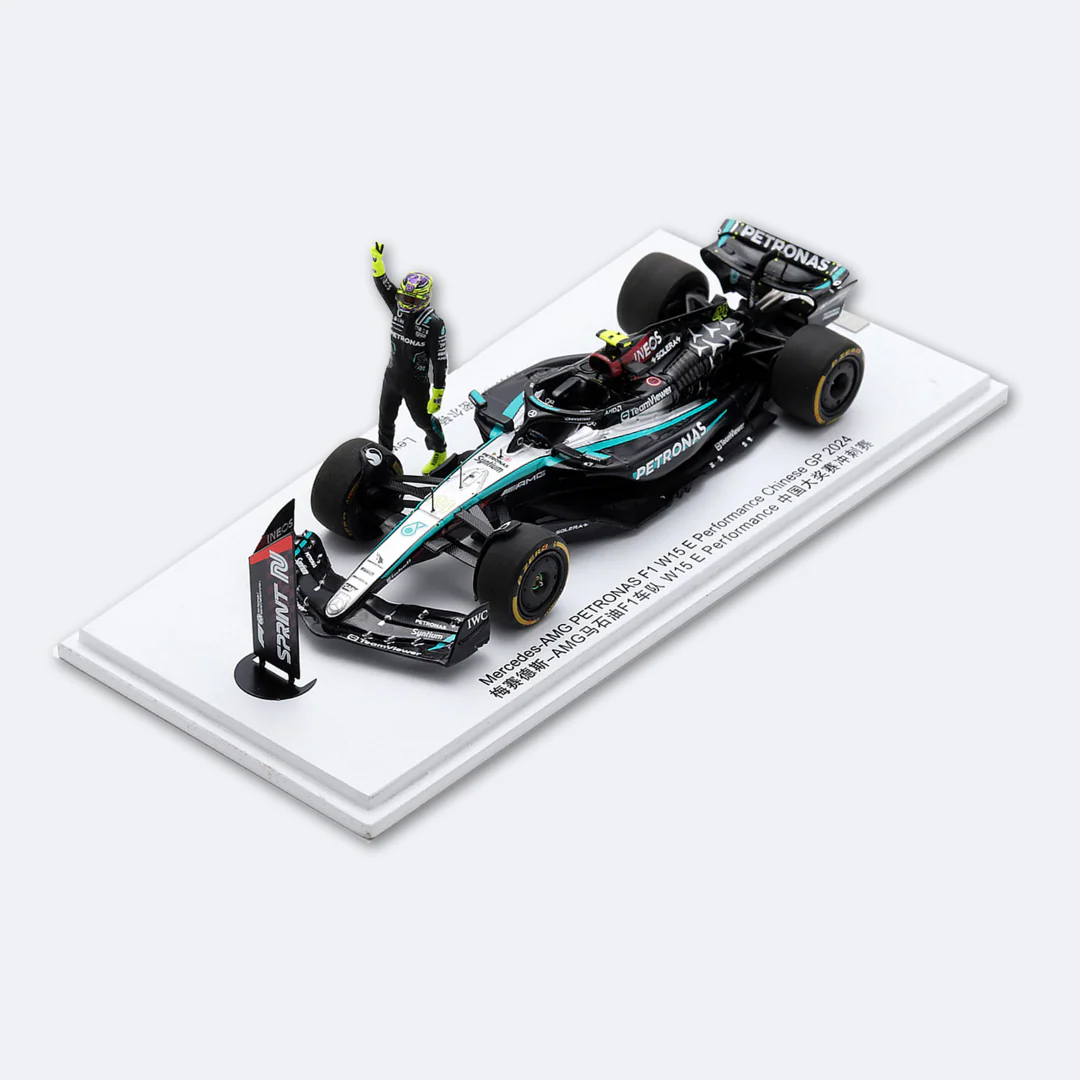 Lewis Hamilton Mercedes F1 W15 E - Chinese GP 2024 Limited Edition 1:43 Spark Model Car