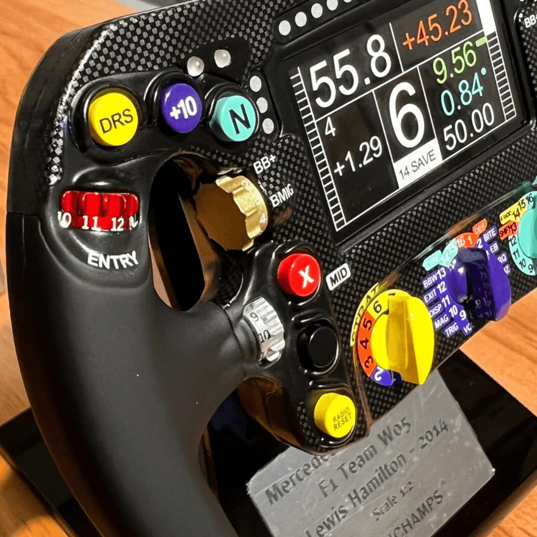 Lewis Hamilton W05 Steering Wheel - F1 Season 2014 - Minichamps 1:2 Model Steering Wheel - Image 4