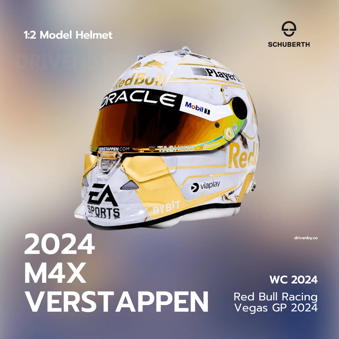 Max Verstappen F1 World Champion 2024 Mini Model Helmet - Schuberth Helmet - Image 2