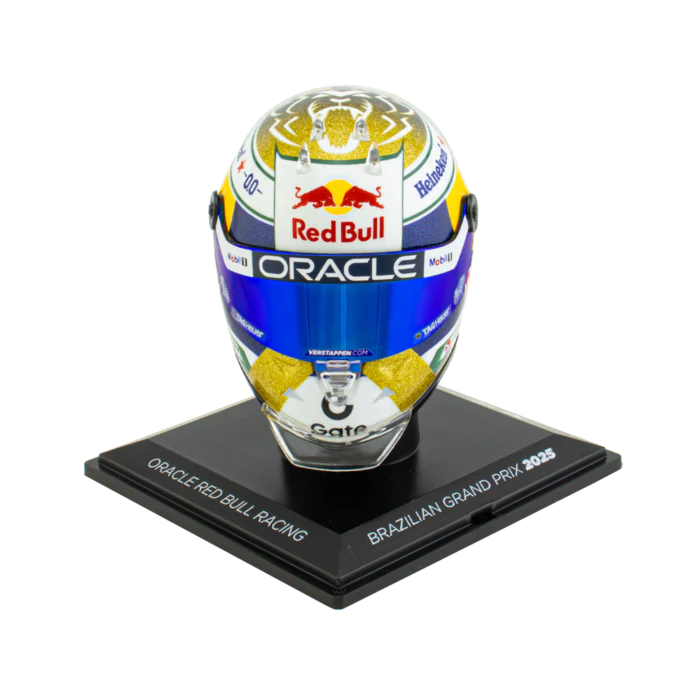 Max Verstappen Helmet Brazilian GP 2025 Red Bull Racing - Schuberth Helmets Model - Image 2