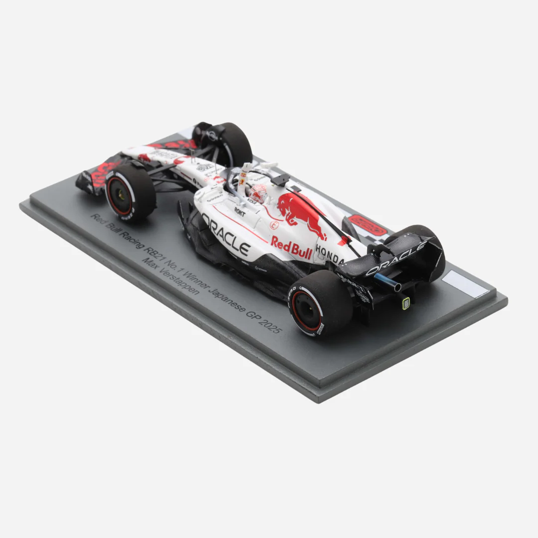 Max Verstappen - Red Bull RB21 Japan GP 2025 Winner - Special Livery Model Car - Spark Model S9594 - Image 4