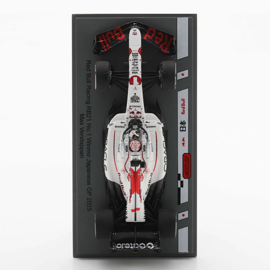 Max Verstappen - Red Bull RB21 Japan GP 2025 Winner - Special Livery Model Car - Spark Model S9594 - Image 8