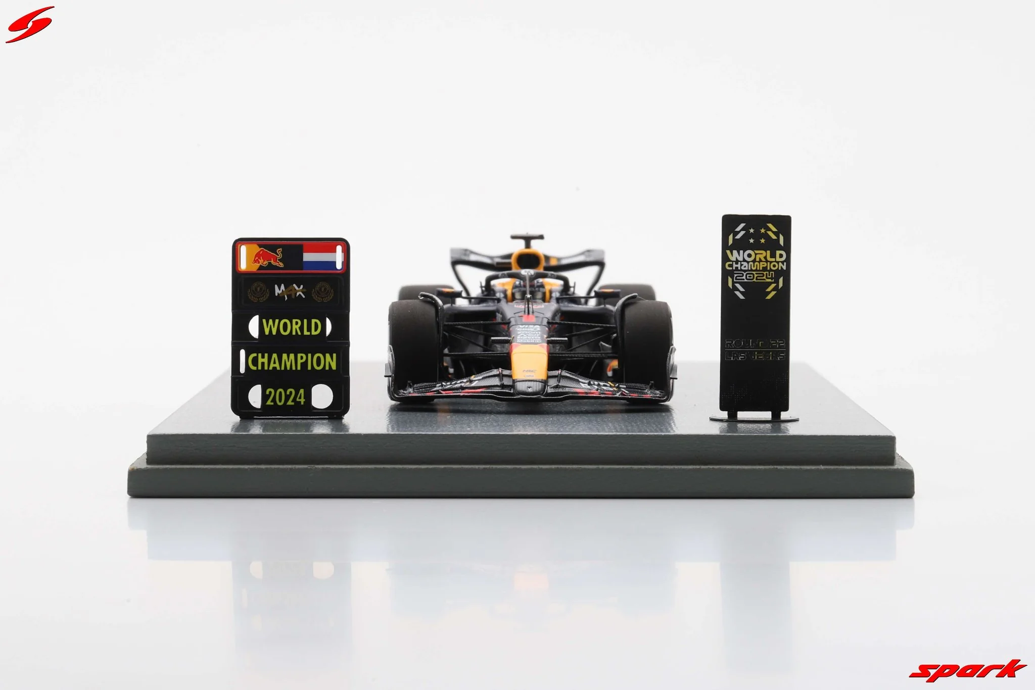Max Verstappen Las Vegas GP 2024 F1 World Champion Red Bull Racing RB20 Model Car WC Edition - Spark Model - Image 2
