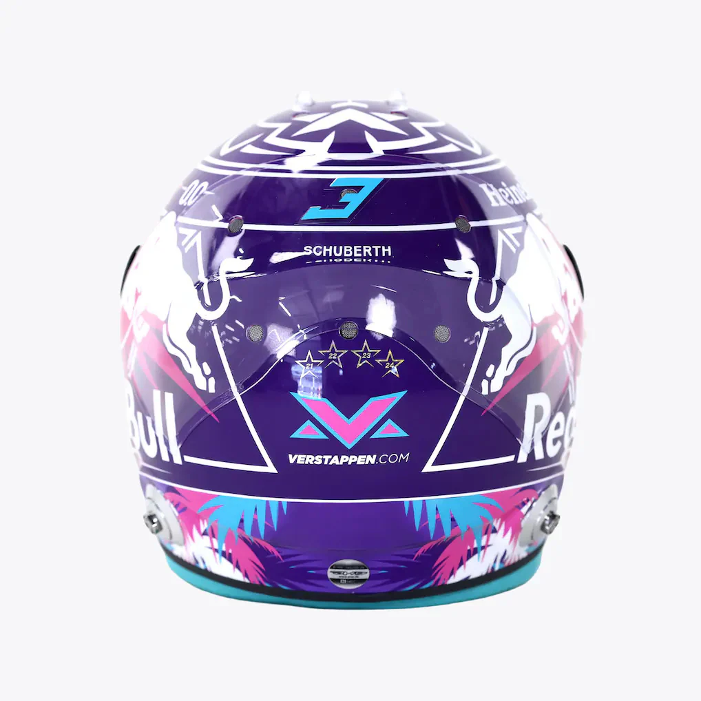 Max Verstappen Miami GP 2026 Red Bull Racing Mini Model Helmet - Schuberth Helmet - Image 6
