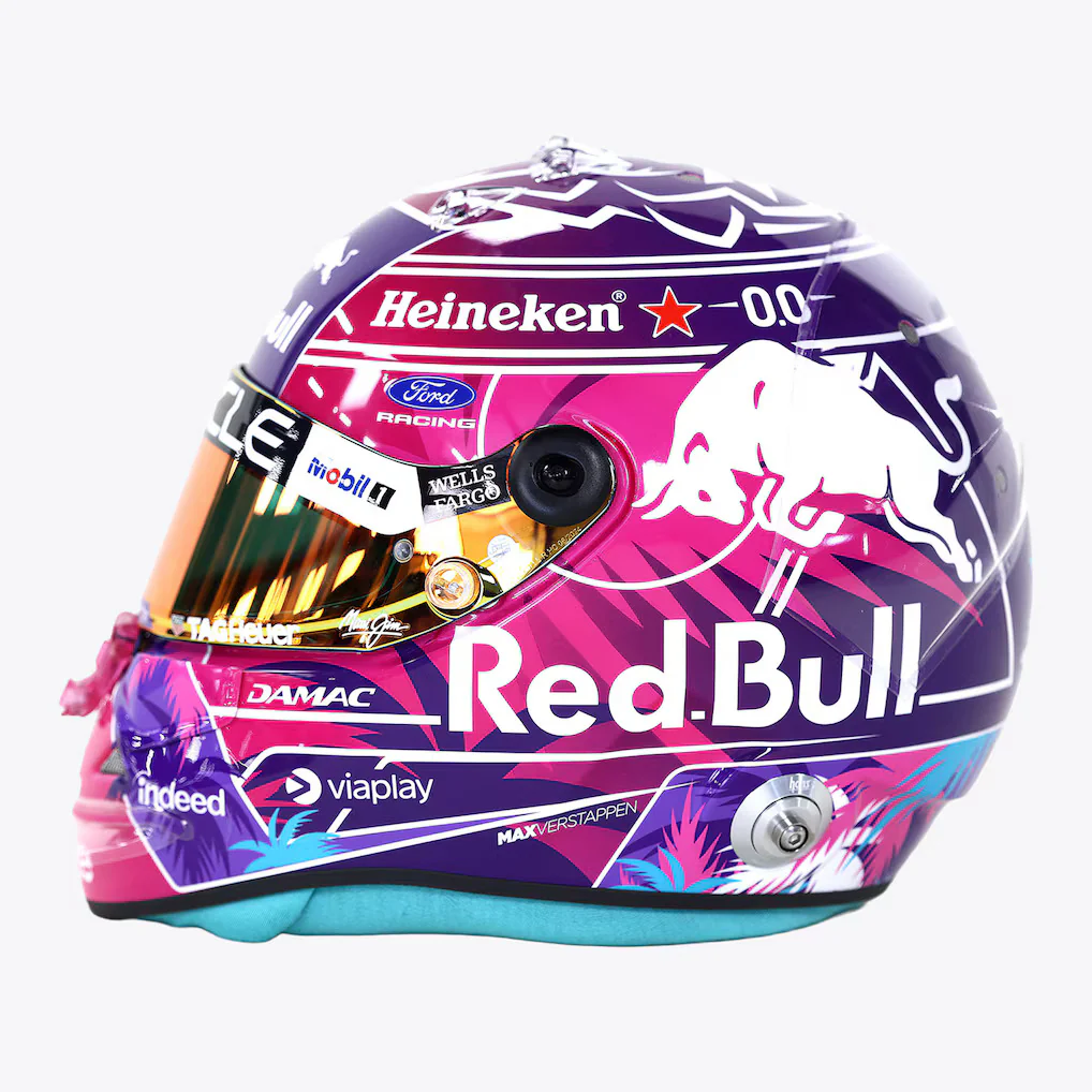 Max Verstappen Miami GP 2026 Red Bull Racing Mini Model Helmet - Schuberth Helmet - Image 8