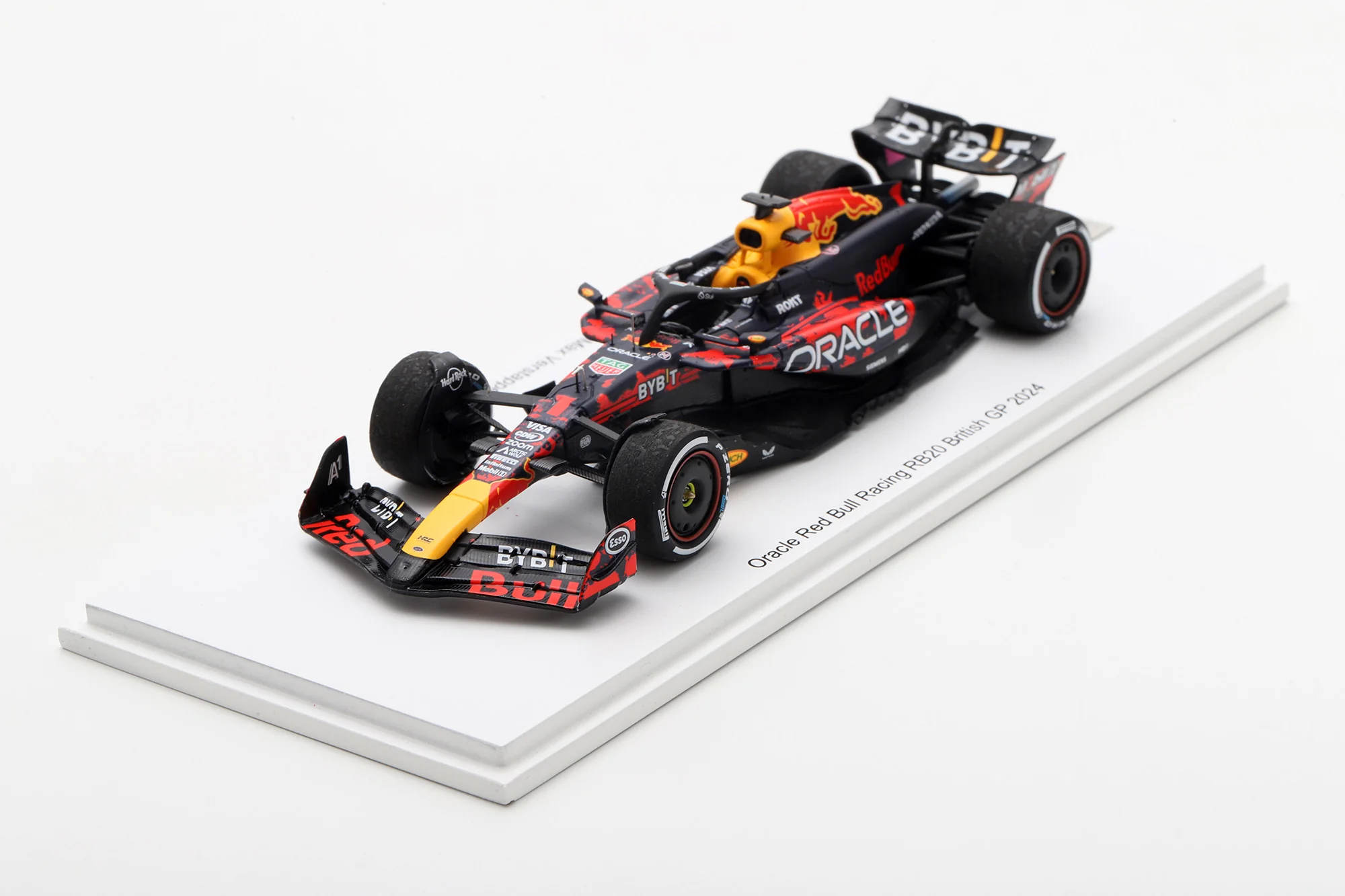 Max Verstappen Red Bull F1 RB20 British GP 2024 Special Figure Edition 1:43 Spark Model Car - Image 3