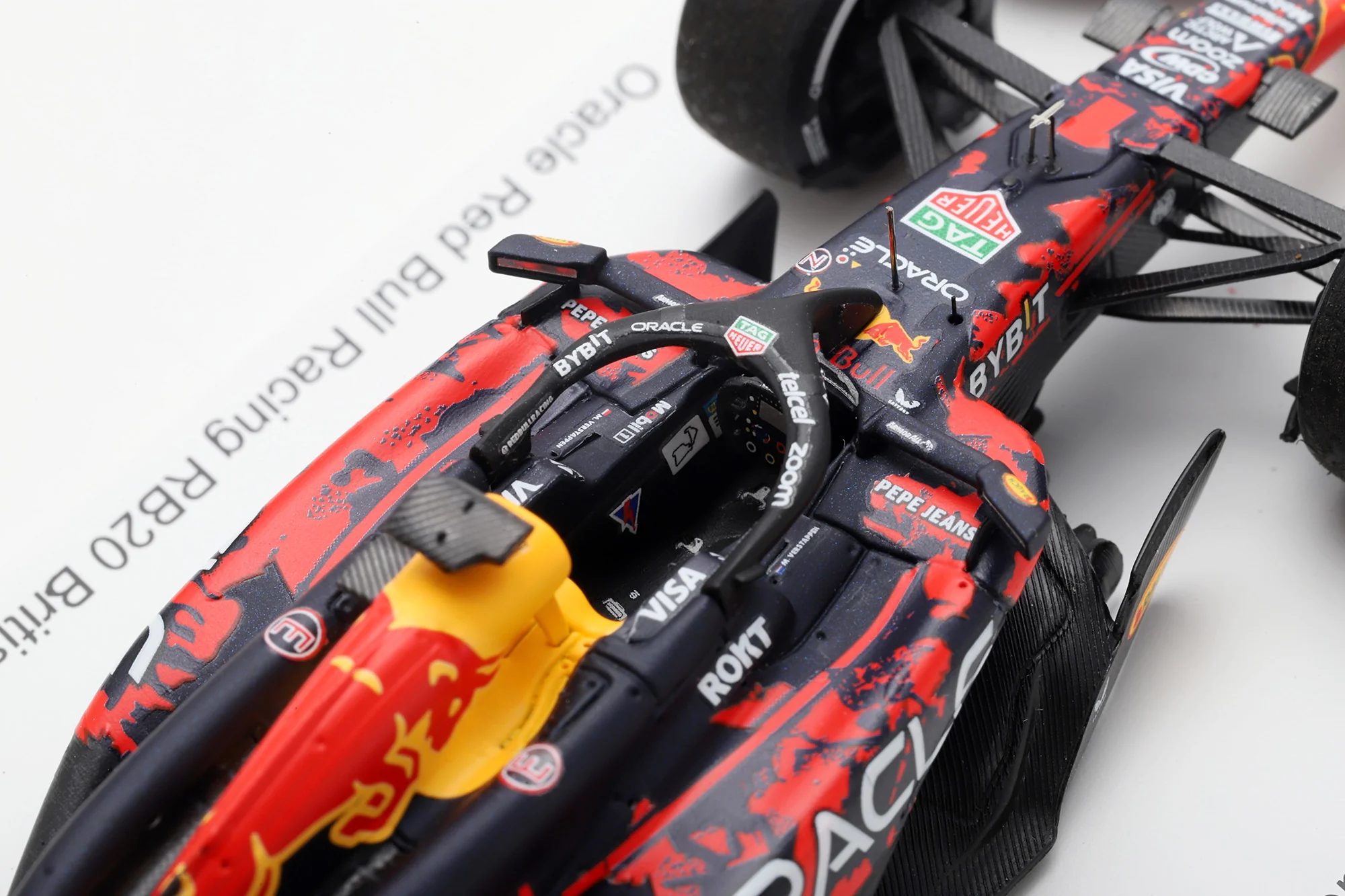 Max Verstappen Red Bull F1 RB20 British GP 2024 Special Figure Edition 1:43 Spark Model Car - Image 4