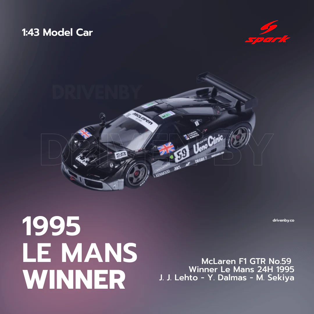 McLaren F1 GTR No.59 Winner Le Mans 24H 1995 - Heritage Spark Model Car