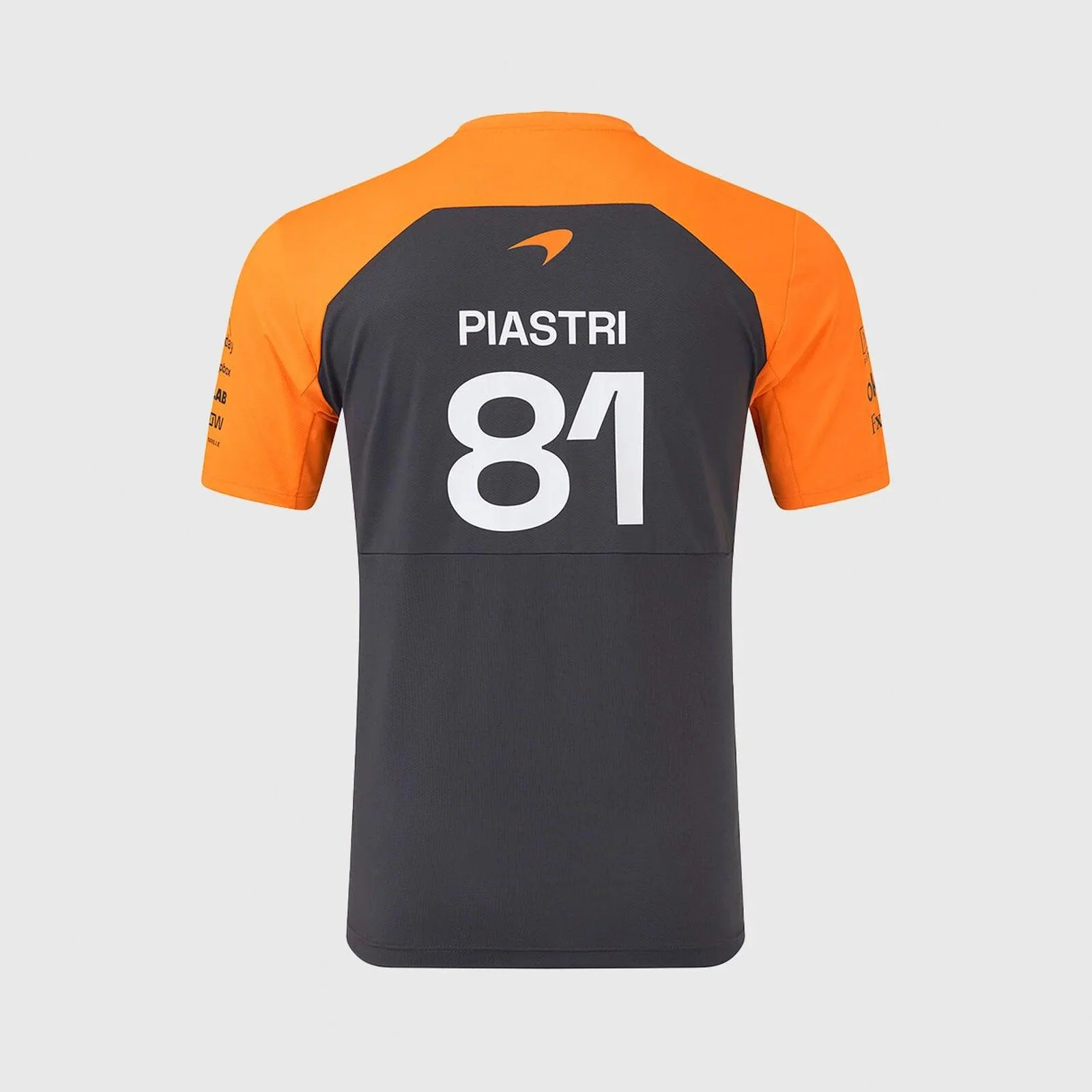 Mclaren F1 Team 2025 Oscar Piastri Driver T-Shirt Anthracite - Image 2