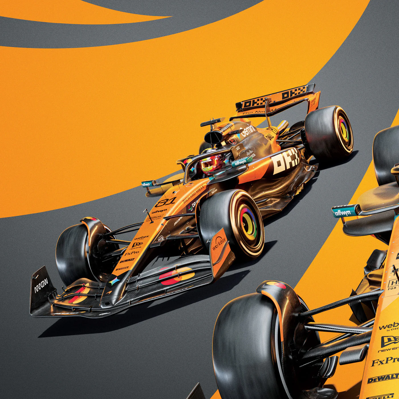 McLaren Formula 1® Team 2025 Double Crown Official Automobilist Poster - Image 4