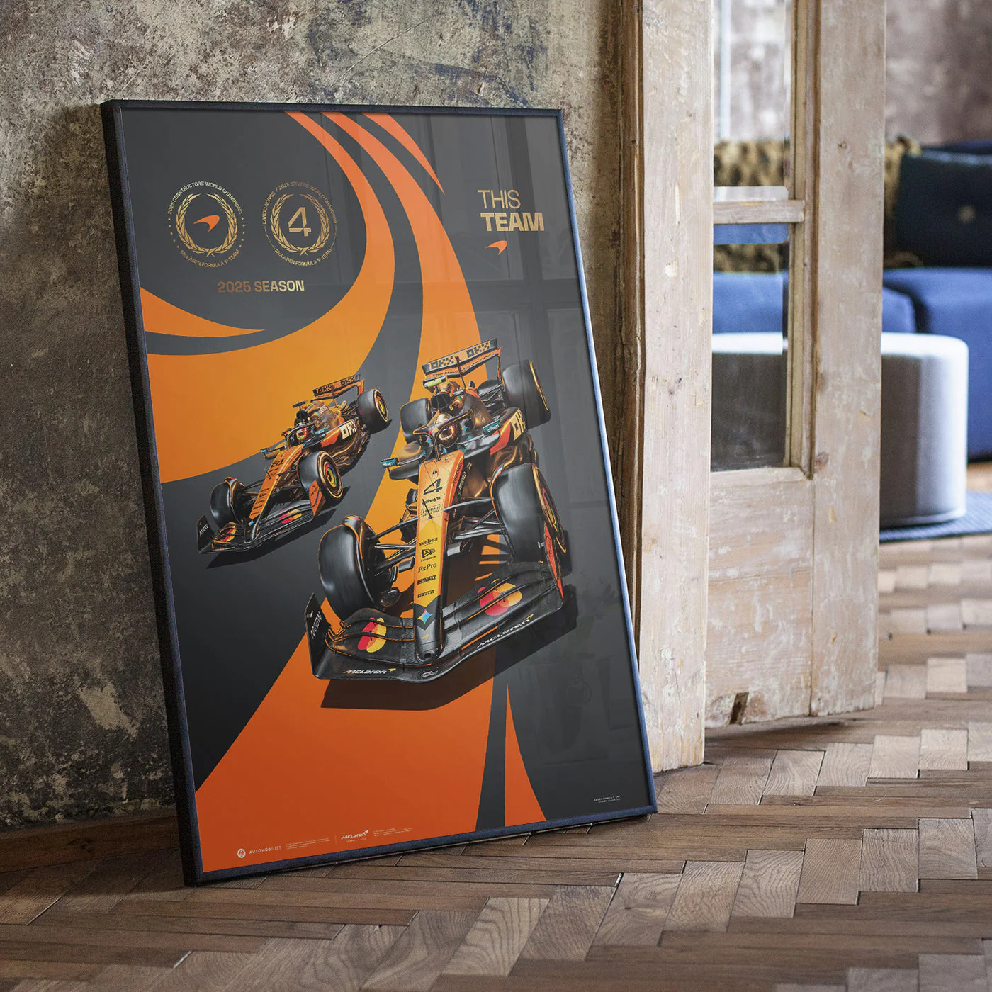 McLaren Formula 1® Team 2025 Double Crown Official Automobilist Poster - Image 5