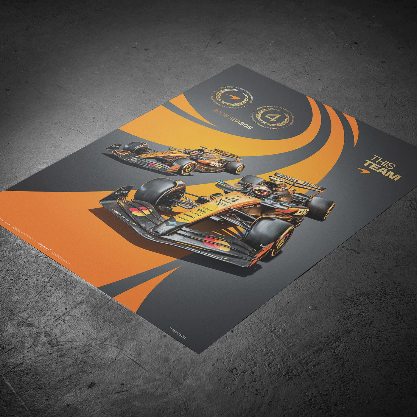 McLaren Formula 1® Team 2025 Double Crown Official Automobilist Poster - Image 7