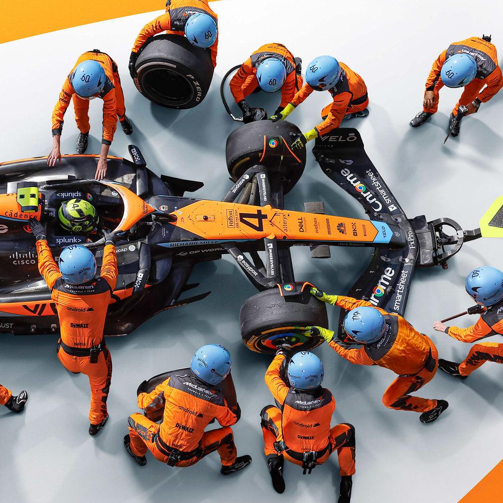 McLaren Formula 1 Team - 1.80 - World Record Fastest Pit Stop - 2023 Automobilist Poster - Image 3