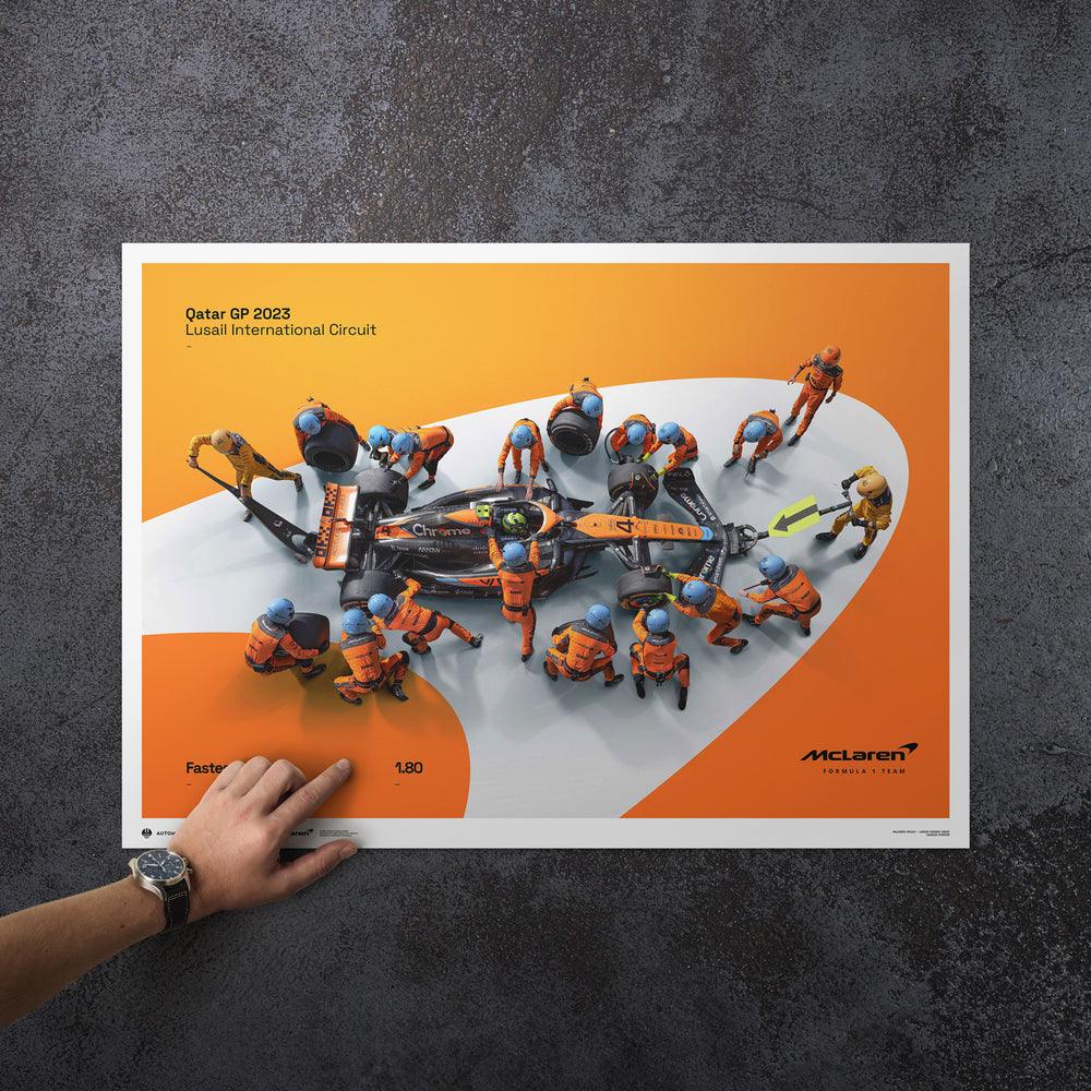 McLaren Formula 1 Team - 1.80 - World Record Fastest Pit Stop - 2023 Automobilist Poster - Image 6