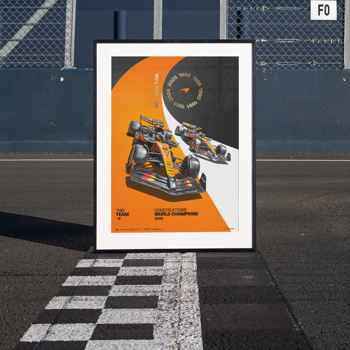 McLaren Formula 1 Team | 2025 Constructors’ World Champions | Automobilist Official Poster - Image 2