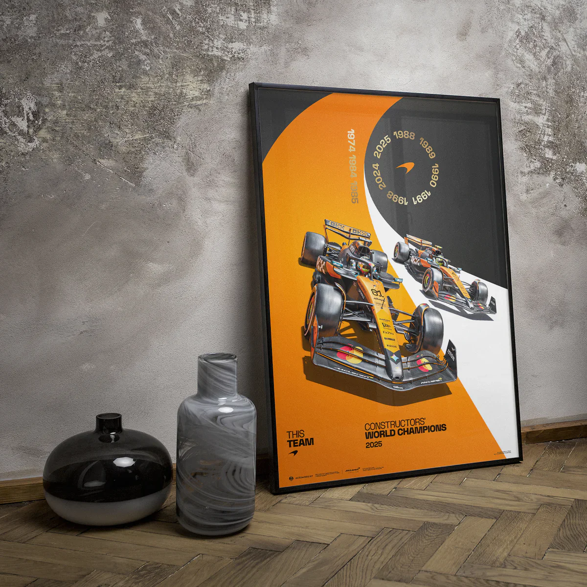 McLaren Formula 1 Team | 2025 Constructors’ World Champions | Automobilist Official Poster - Image 4