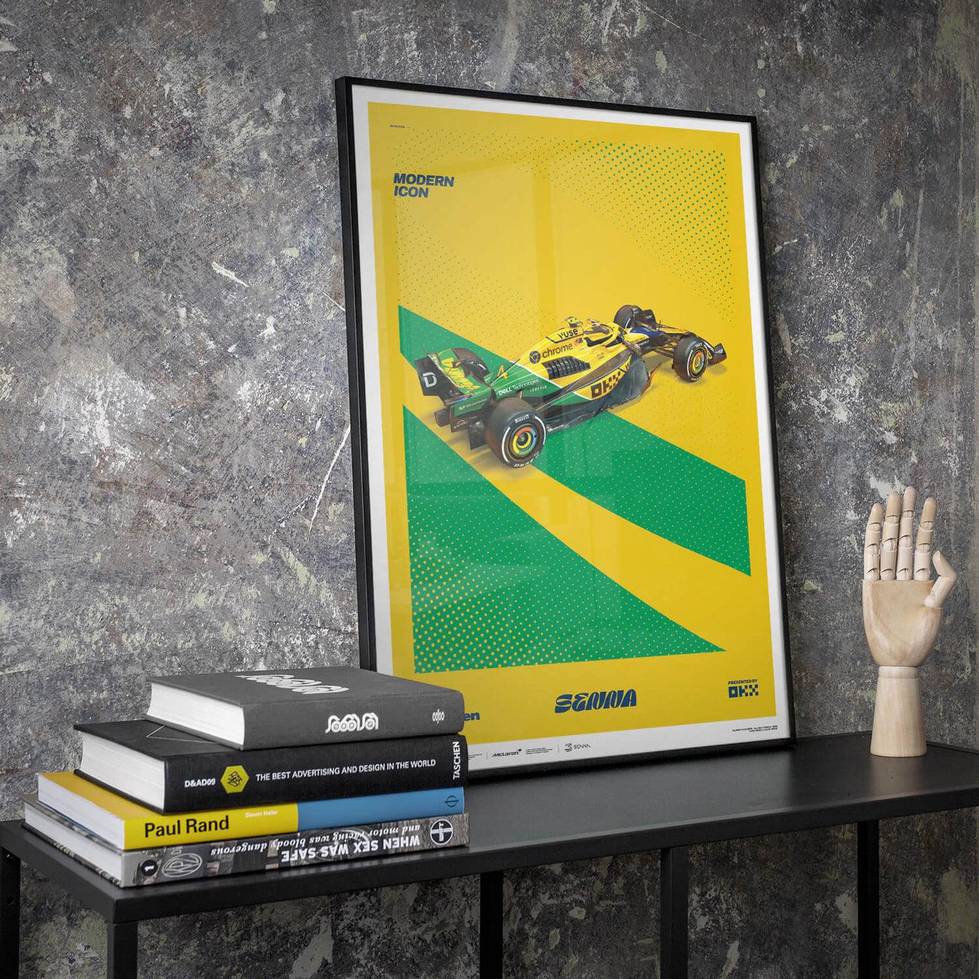 McLaren Formula 1 Team - Ayrton Senna - Modern Icon - Monaco Grand Prix - 2024 Poster - Image 5