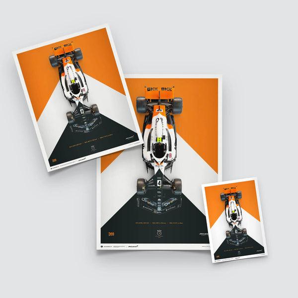 McLaren Formula 1 Team Lando Norris The Triple Crown Livery 60th Anniversary - 2023 Automobilist Poster - Image 2