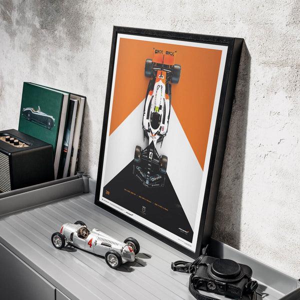 McLaren Formula 1 Team Lando Norris The Triple Crown Livery 60th Anniversary - 2023 Automobilist Poster - Image 6