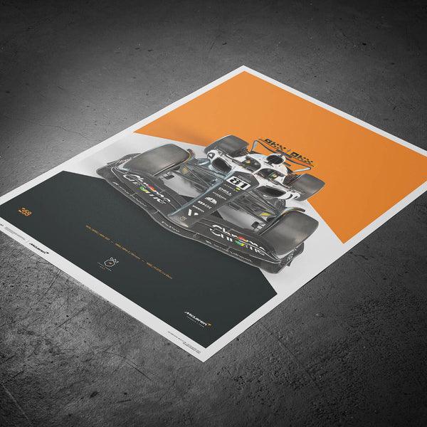 McLaren Formula 1 Team Oscar Piastri The Triple Crown Livery 60th Anniversary - 2023 Automobilist Poster - Image 11